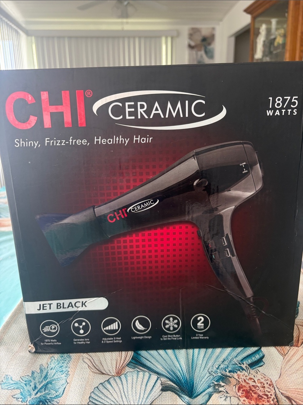 Ceramic 1875W Hair Dryer - Jet Black
